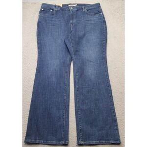 Levi's 725 Bootcut Jeans Womens 20W Blue Denim Stretch Comfort Faded High Rise